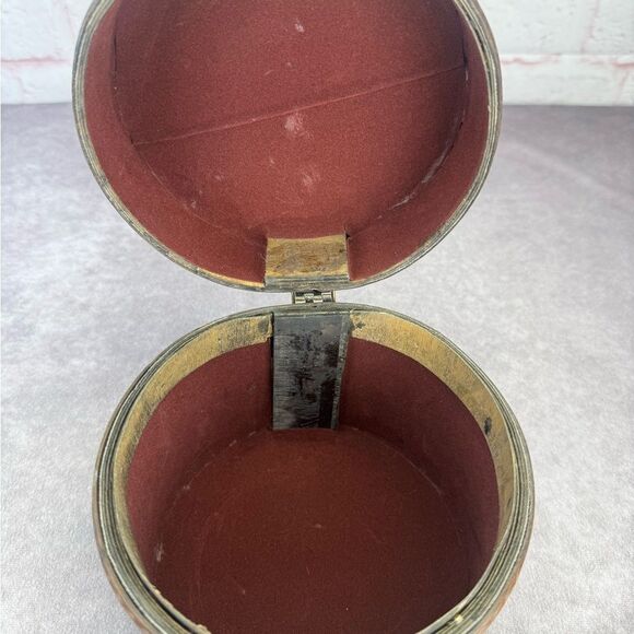 Gucci RARE Vintage GG Monogram Large Trinket Box Wood - Picture 7 of 8